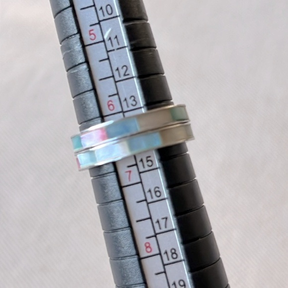 Double-band Inlaid Rings - Picture 3 of 8